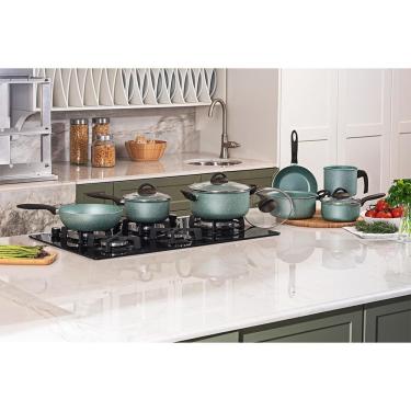 Imagem de Jogo de Panelas 7 Peças Brinox Suprema Ceramic Life Antiaderente Mineral Resist 