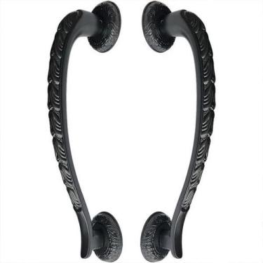 Imagem de Puxador Duplo Stylus Preto Fosco 300Mm Porta Pivotante - Máxima metais