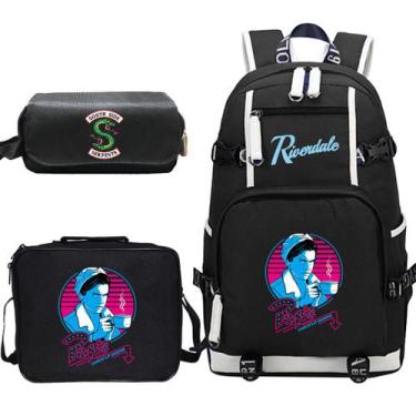Imagem de Conjunto de mochilas Riverdales Anime School para crianças - Yiweisai