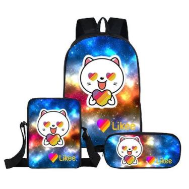 Imagem de Conjunto de mochilas My Heros Academias Anime School, 3 unidades com S