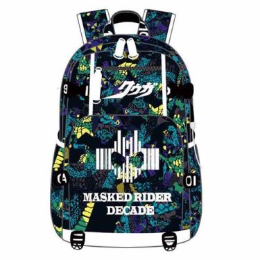 Imagem de Mochila escolar Kamens Riders Cartoon Kids 30x15x47cm - Yiweisai