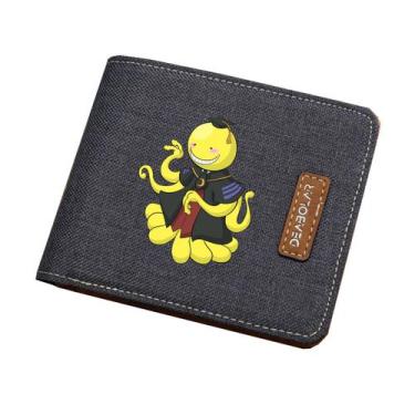 Imagem de Wallet Assassinations Classroom Anime Personagens Slim BiFold - yiweis