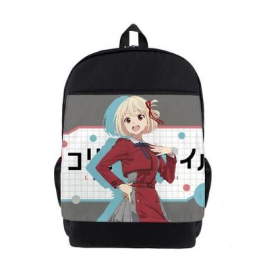 Imagem de Mochila Lycoris Recoils Mochila escolar de anime para crianças em idad