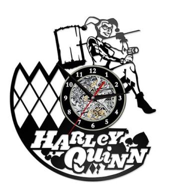 Imagem de Relógio de parede Harleys Quinns Anime Vinyl Disc 30cm - yiweisai