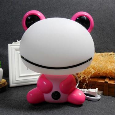 Imagem de Candeeiro de mesa Night Light Cute Frog Pink para quarto infantil - yi