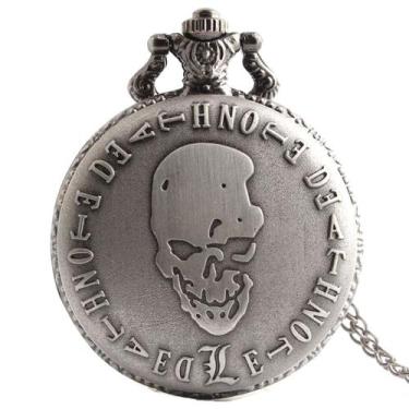 Imagem de Relógio de bolso Deaths Notes Retro para crianças com corrente de liga