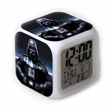 Imagem de Despertador Darth Vaders Square LED Digital com despertador - yiweisai