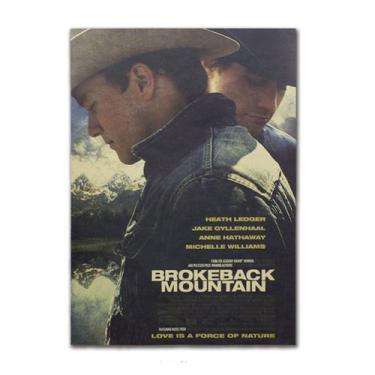 Imagem de Pôster de arte de parede com imagem Brokebacks Mountains Anime 51,5x36