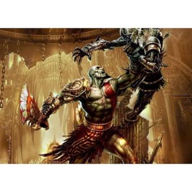 Imagem de Pôster Kratos Gods of Wars Anime Art 30x42cm Papel 150g - yiweisai