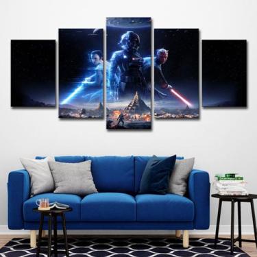 Imagem de Pôsteres de pintura de parede em tela, 5 painéis, Darths Mauls Anime -