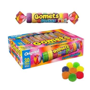 Imagem de Bala Dori Gomets Frutas Sortidas 30 tubos 960g
