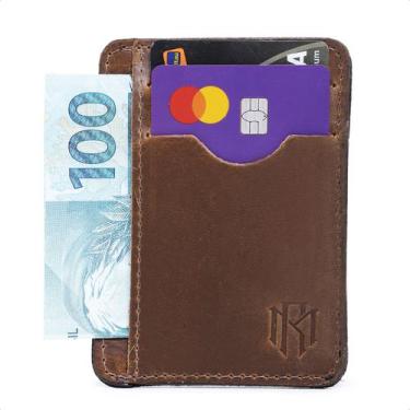 Imagem de Carteira masculina porta cartao slim em couro legitimo - ROMOROFOI, Ca