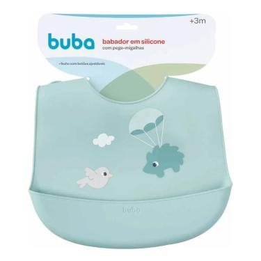 Imagem de Babador Silicone Buba Com Pega Migalhas Cloudy Porco Espinho