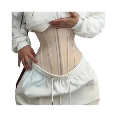 Imagem de Cinta Modeladora Feminina Com Zíper E Gancho Para Controle Abdominal  