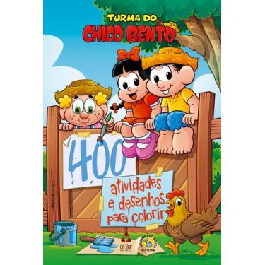 Imagem de Livro - Turma do Chico Bento Livro 400 atividades e Desenhos para Colo