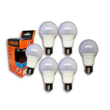 Imagem de Kit 6 Lâmpada LED Bulbo 9W com Base E-27 Bivolt 6500K Foxlux
