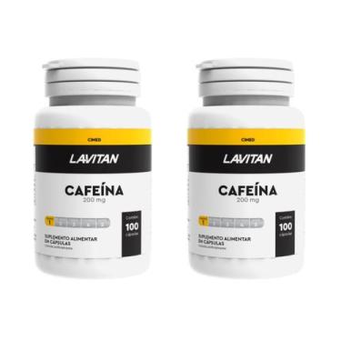 Imagem de Kit 2 Cafeína Lavitan Cimed 200mg 100 Cápsulas