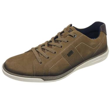 Imagem de Sapatênis Masculino Casual Couro Moderno Conforto Pegada