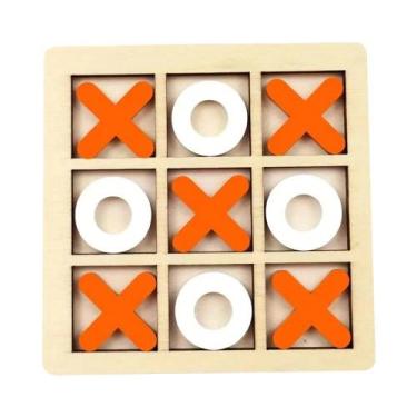 Imagem de Jogo De Madeira XO Tic Tac Toe Para Crianças, Brinquedo Educacional Mo