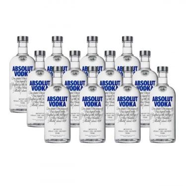 Imagem de Vodka Absolut Tradicional 750ml Caixa com 12 unidades