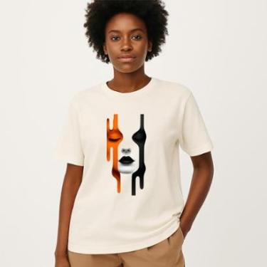 Imagem de Camiseta Feminina Algodão Premium Malha Grossa e Perfumada Academia Caminhada Treino Exercicios-Feminino