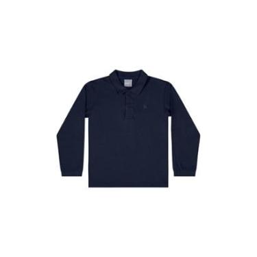 Imagem de Camisa Polo Manga Longa Básica para Menino Quimby-Masculino