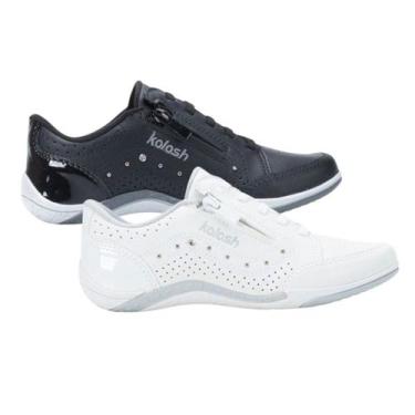 Imagem de Tênis Casual Calce Fácil Zíper Lateral Kolosh C1299, Preto, 36