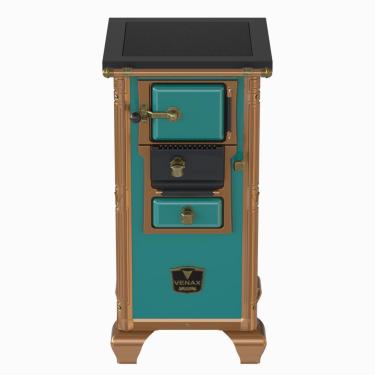 Imagem de Fogao a Lenha Venax n 00 Imperador Premium Turquesa