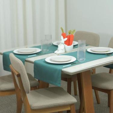 Imagem de Caminho Trilho Corredor de Mesa Essence Tecido Linho 130x40cm com Bain