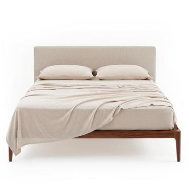 Imagem de Decolab Jogo de Lençol Malha 100% Algodão Extra Macio - Roupa De Cama Antiácaro, Inclui...