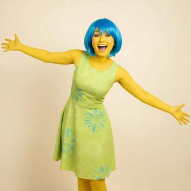 Imagem de Divertidamente Alegria Kit Fantasia Cosplay - Pink Flamingo