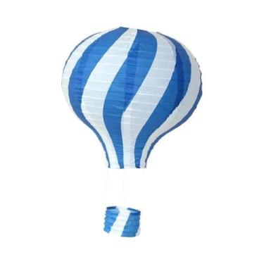 Imagem de Lanternas De Papel Em Forma De Balão De Ar Quente DIY De 12 Polegadas 