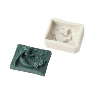 Imagem de Molde De Silicone 3D Sereia Deusa Do Oceano Para Sabonete, Resina, Cho