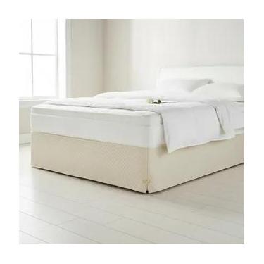 Imagem de Saia Box Casal Padrão Matelassado Serve Para Cama Baú - Decor, Caqui