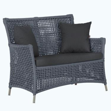 Imagem de 1 Sofá área Externa Igapó Alumínio Fendi Corda Náutica E11 Prata