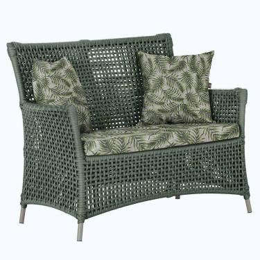 Imagem de 1 Sofá área Externa Igapó Alumínio Fendi Corda Náutica E5 Verde