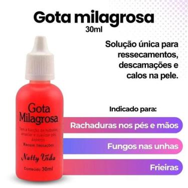Imagem de Loção Milagrosa Gota 30ml Para Pés Com Aspereza E Calosidades Tratamen
