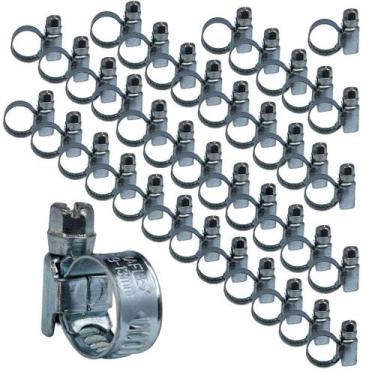 Imagem de KIT 40 Abraçadeira 9X13mm aço zincado mangueira de jardim - Acrel