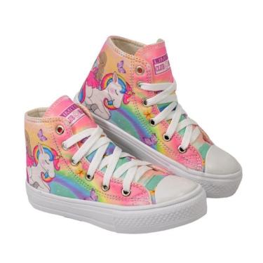 Imagem de Tênis Botinha Infantil Unicórnio Menina Feminino Cano Alto Club Magia-Feminino