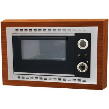Imagem de Forno ElAtrico Fogatti Embutir 45l Preto, Preto e Inox, 110V