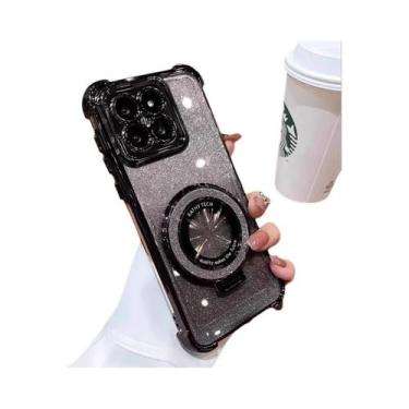 Imagem de Capa De Telefone Com Suporte Para Anel Brilhante Para MOTO G86 G56 G66