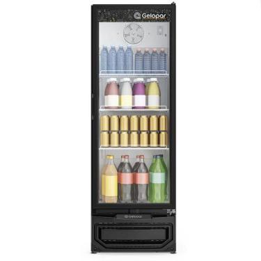 Imagem de Refrigerador Expositor Vertical 1 Porta 410L GPTU-40 EL PR Preto Gelop