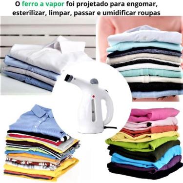 Imagem de Passadeira Elétrica 110v a Vapor Útil Eletro, Compacta Portátil Branca