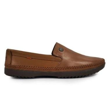 Imagem de Mocassim Freeway Loganx-1L Masculino Em Couro Havana 45/48-Masculino
