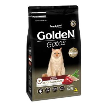 Imagem de Ração PremieR Pet GoldeN Para Gatos Castrados Carne 3Kg