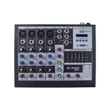 Imagem de Mesa de Som Analógica 6 Canais MS 60 - K-AUDIO - Kadosh