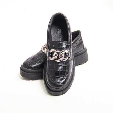 Imagem de Mocassim Croco Tratorado Preto - DI TREVI, 36