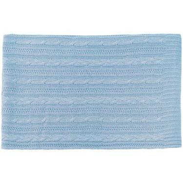 Imagem de Manta de Bebê Tricot Lauren Azul - AIME