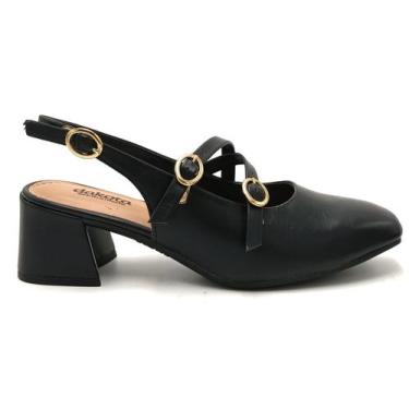 Imagem de Sapato Feminino Boneca Slingback Dakota D0081, Preto, 38