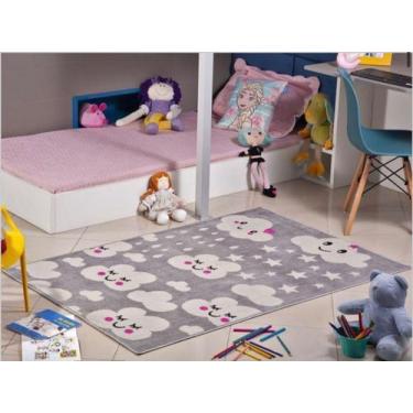 Imagem de Tapete Infantil Antialérgico 0,50m X 0,80m Lancer, I-88 Nuvem